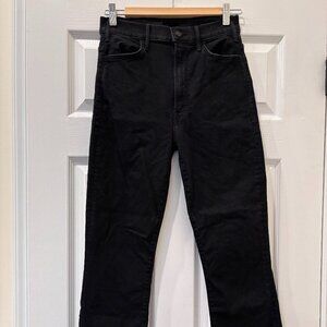 MOTHER The Hustler Ankle Jean Black Size 28